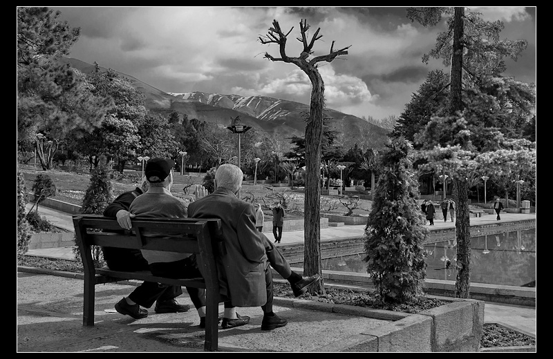 Old boys in the park